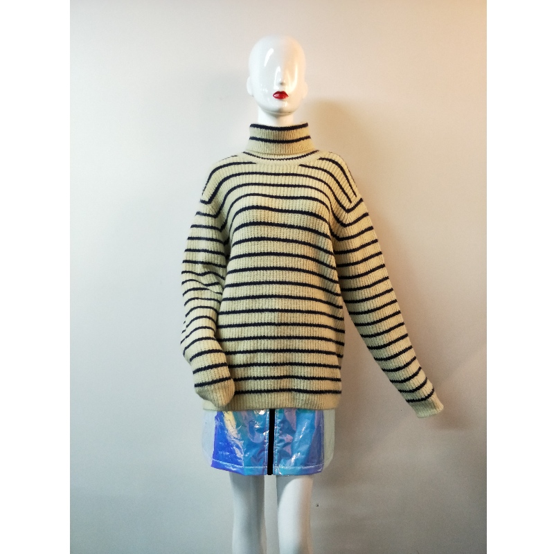 SWEATER แถบสีเขียวและน้ำเงิน RLWS0101F