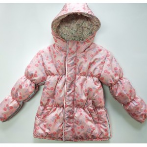 PINK FLOWER-PRINT PUFFER COAT RLCPC0008N ของเด็ก ๆ